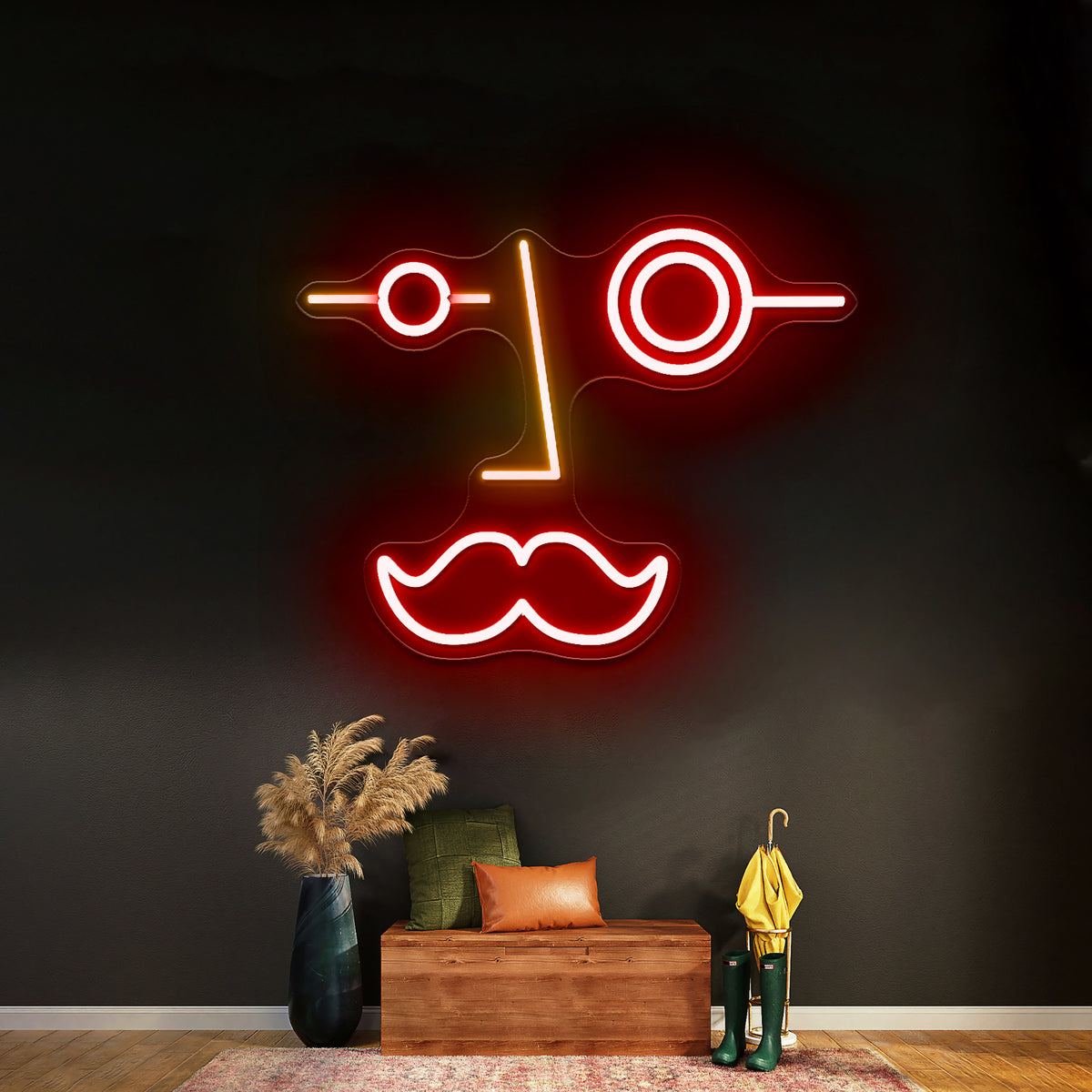 Monsieur By Jonathan Adler Aesthetic Neon Signs - Custom LED neon sign front view