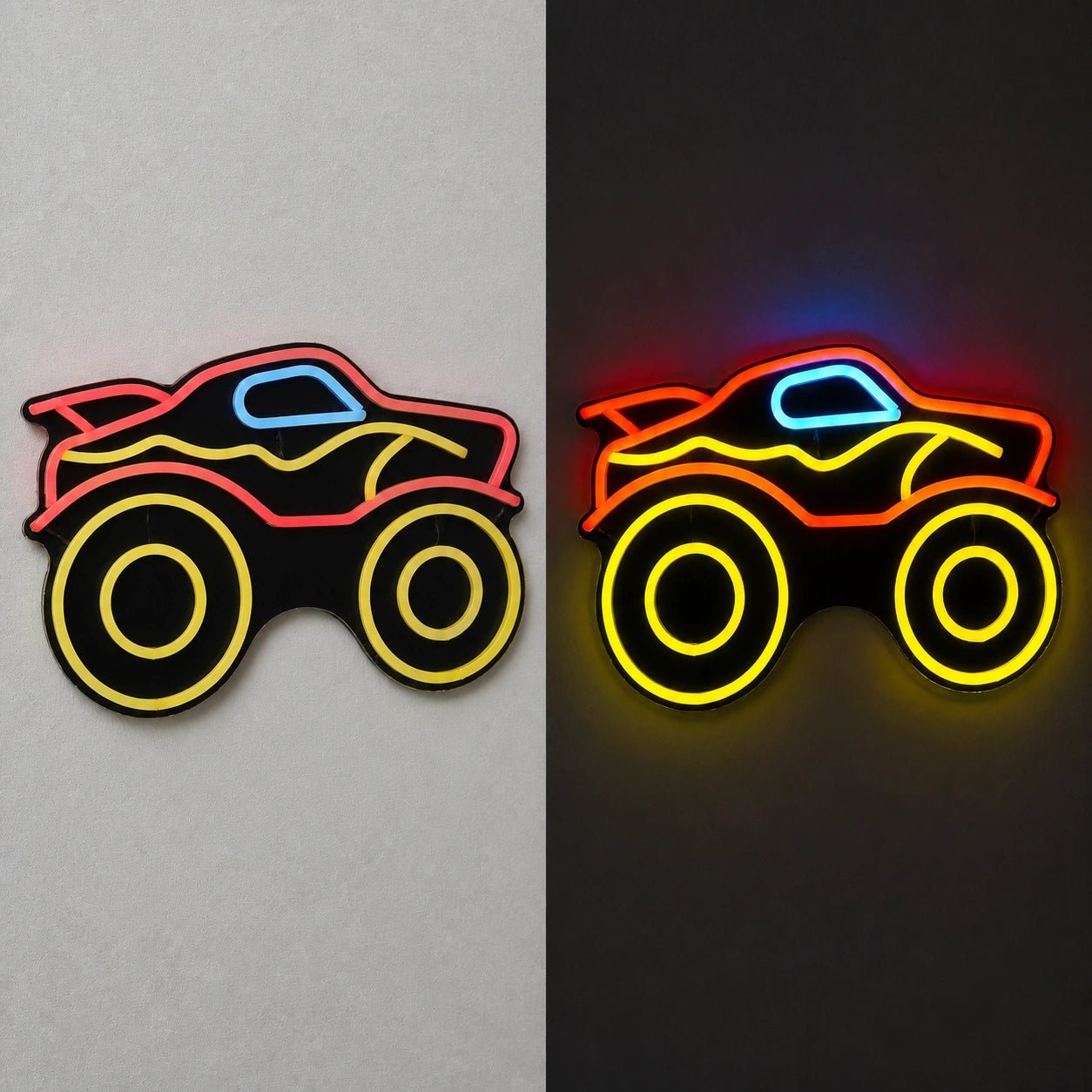 Monster Truck Vintage LED Neon Sign - Shineneon