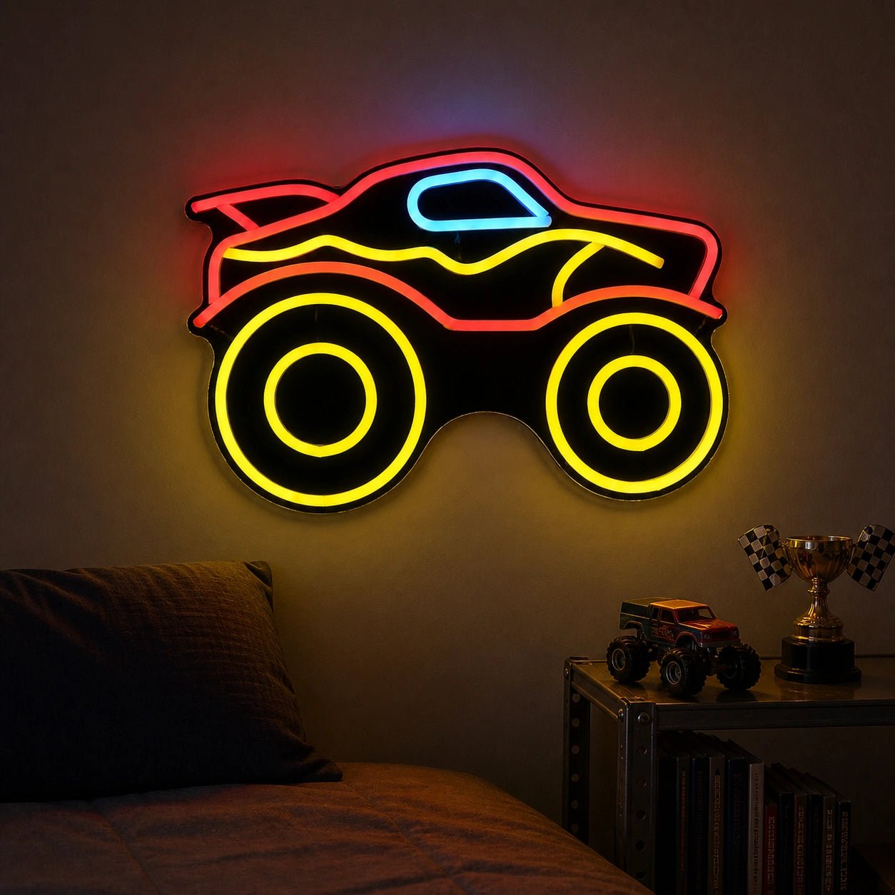 Monster Truck Vintage LED Neon Sign - Shineneon
