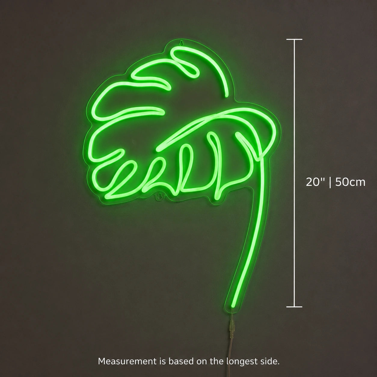 Monstera Leaf Neon Sign LED Neon Sign size image