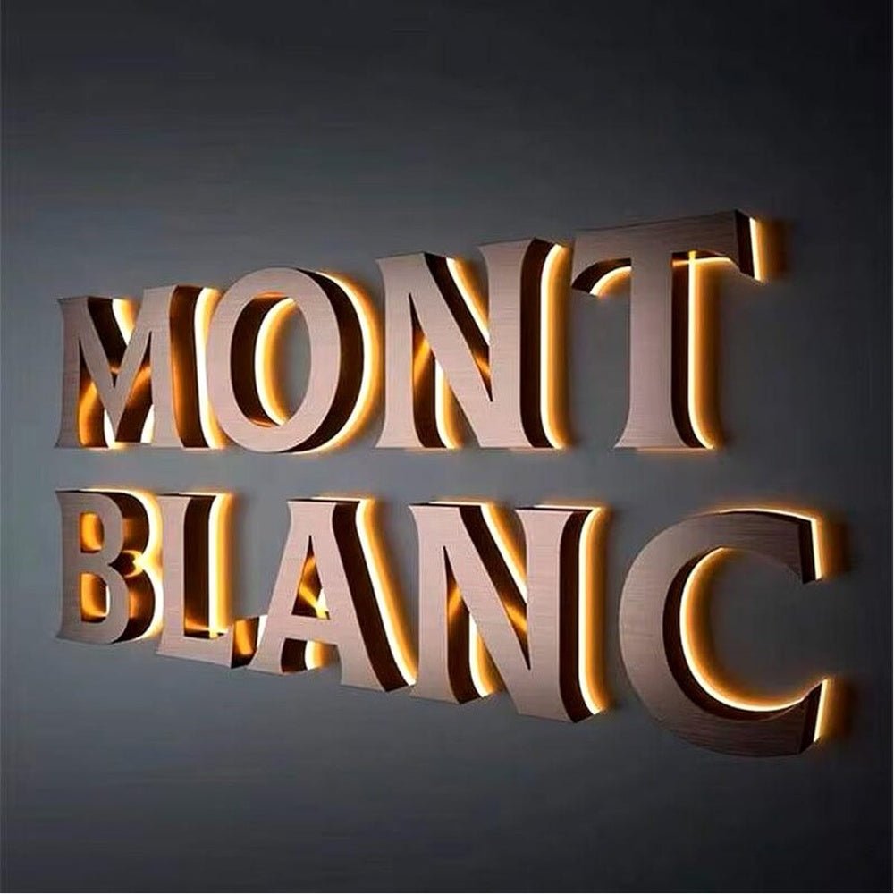 Mont Blance 3D Backlit Channel Letters Led Light Sign - Shineneon