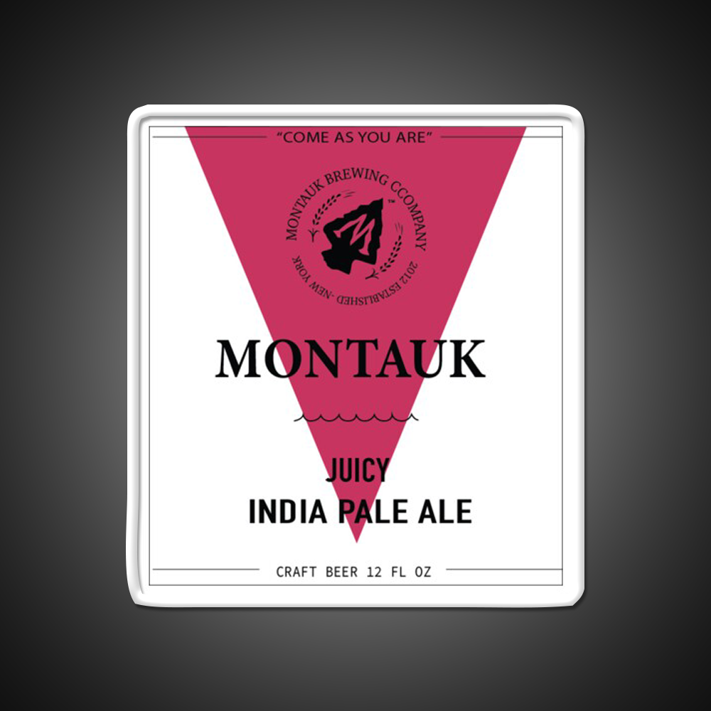 Montauk Juicy Beer Bar Decor Led Neon Sign Rgb Color