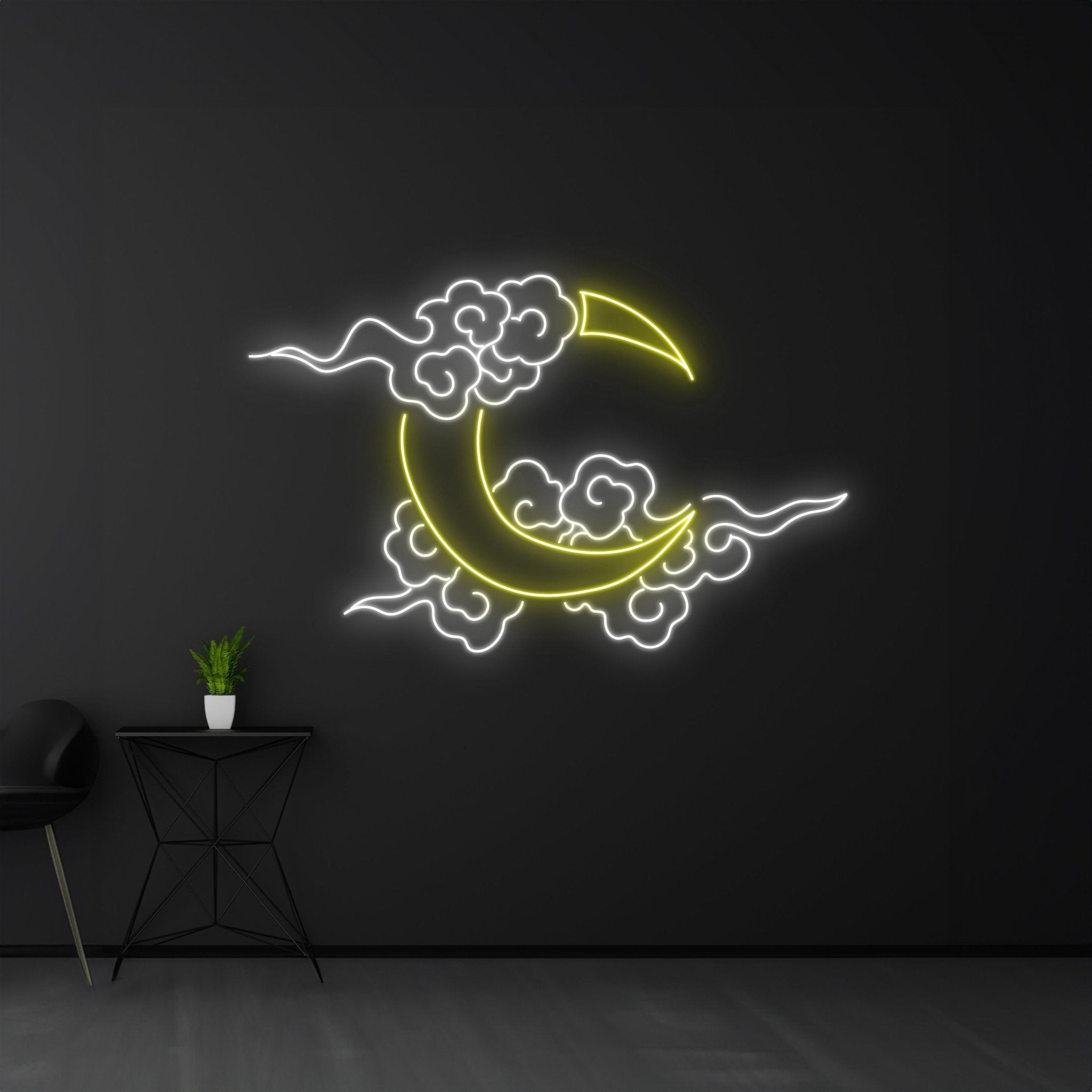 Moon Cloud Neon Sign Magic Moon Led Light - Shineneon