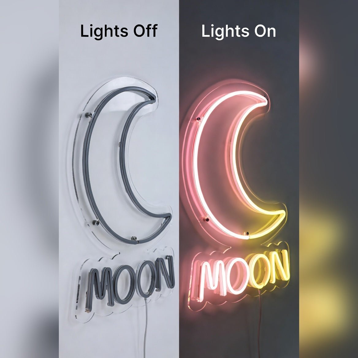 Moon LED Neon Sign Wall Decor - Shineneon