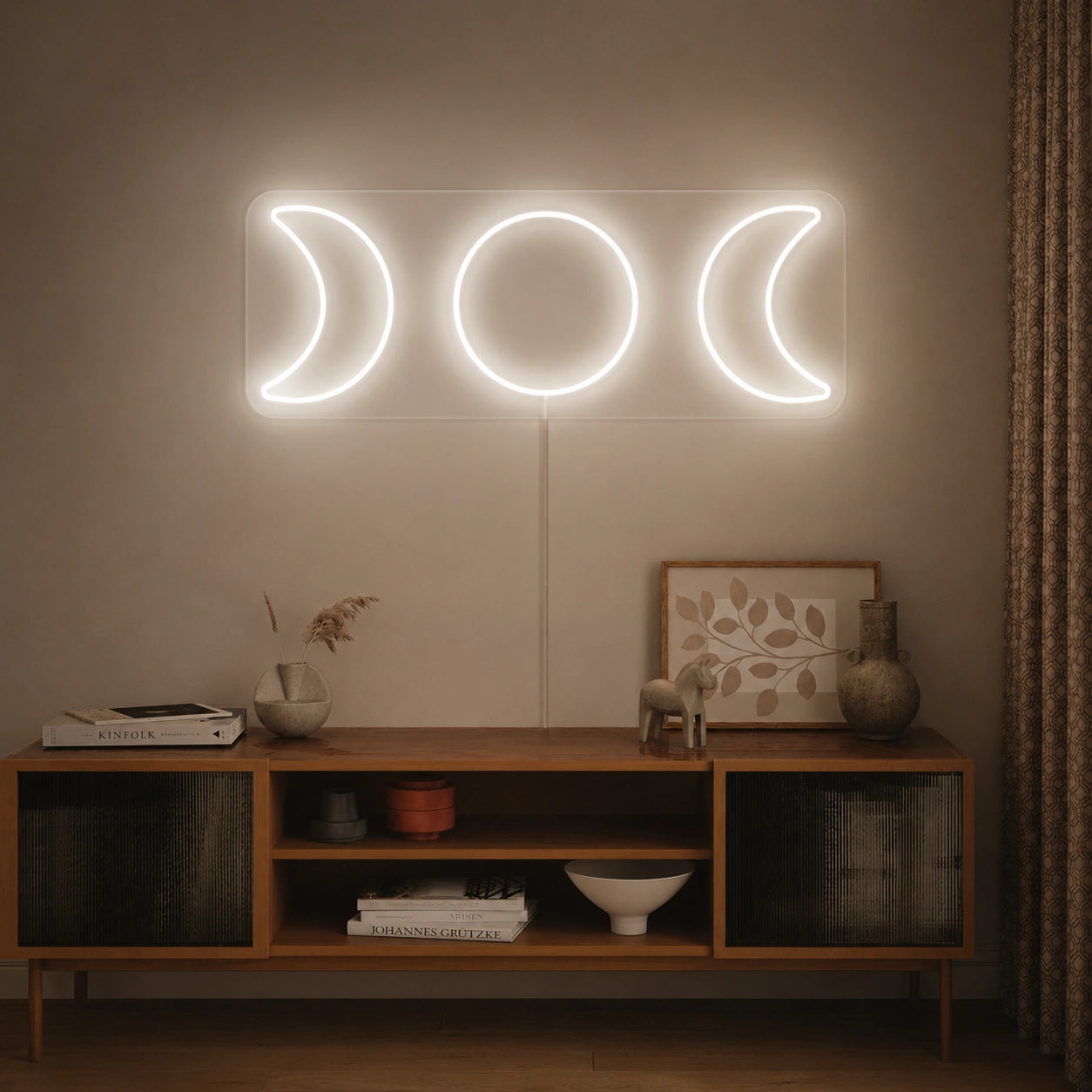 Moon Phase Wall Neon Sign LED Neon Sign high-converting product image