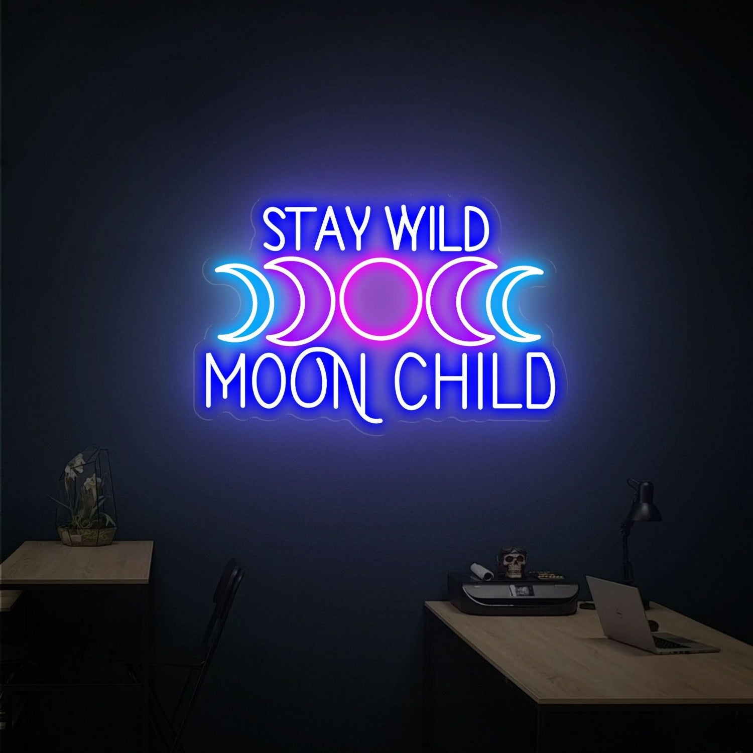 Moon Tree Child Led Neon Sign Wall Decor | Shineneon