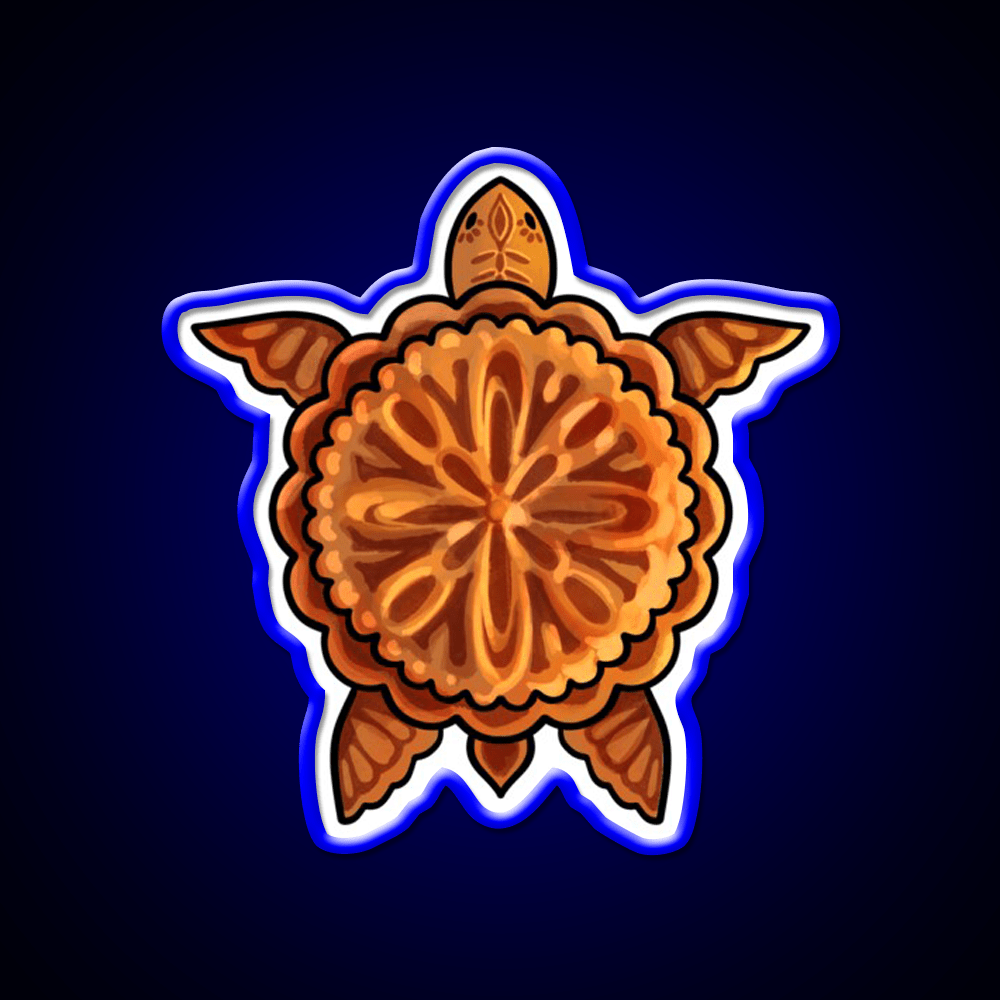 Mooncake Turtle Led Neon Sign Chinese Food Rgb Color - Shineneon