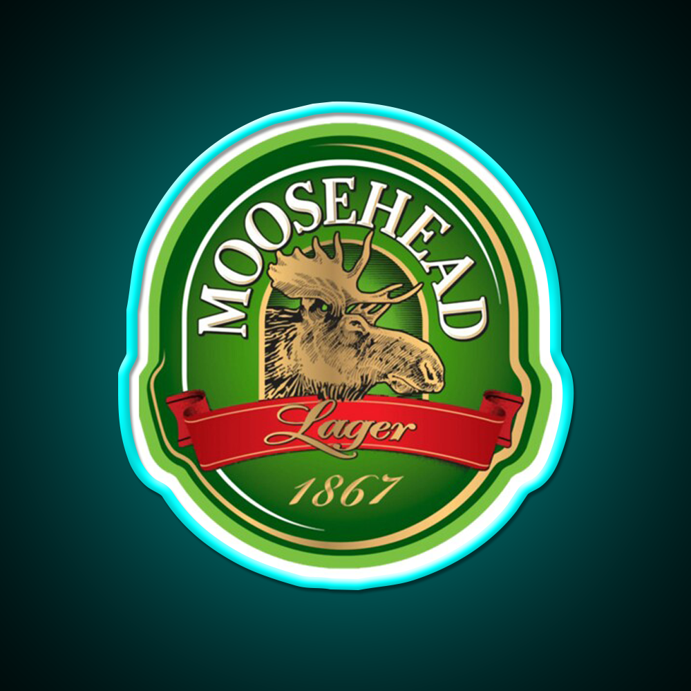 Moosehead Beer American Pale Ale Beer Bar Decor Led Neon Sign Rgb Color - Size and dimension reference