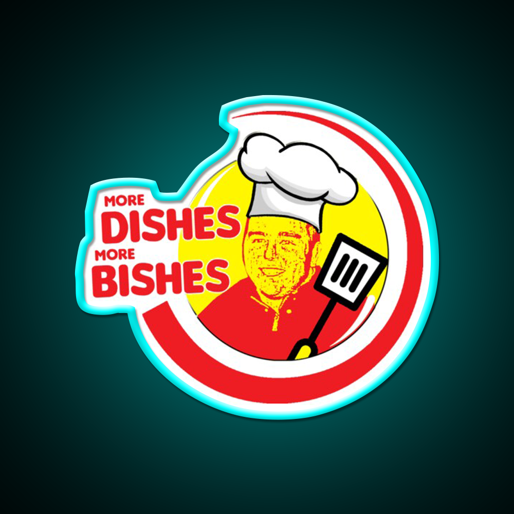 More Dishes More Bishes Gym Fitness Led Neon Sign Rgb Color