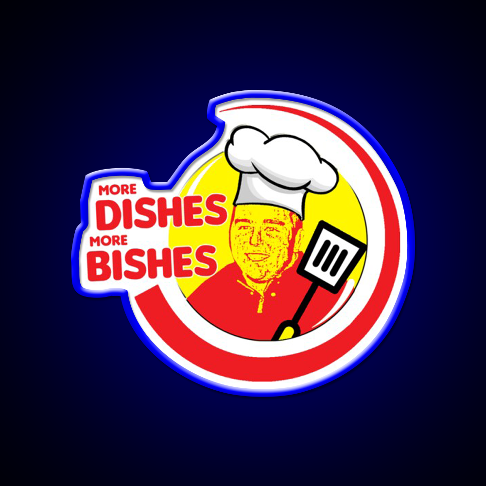 More Dishes More Bishes Gym Fitness Led Neon Sign Rgb Color