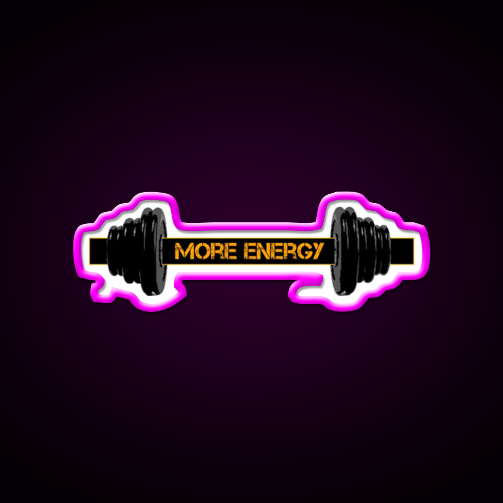More Energy Gym Fitness Led Neon Sign Rgb Color