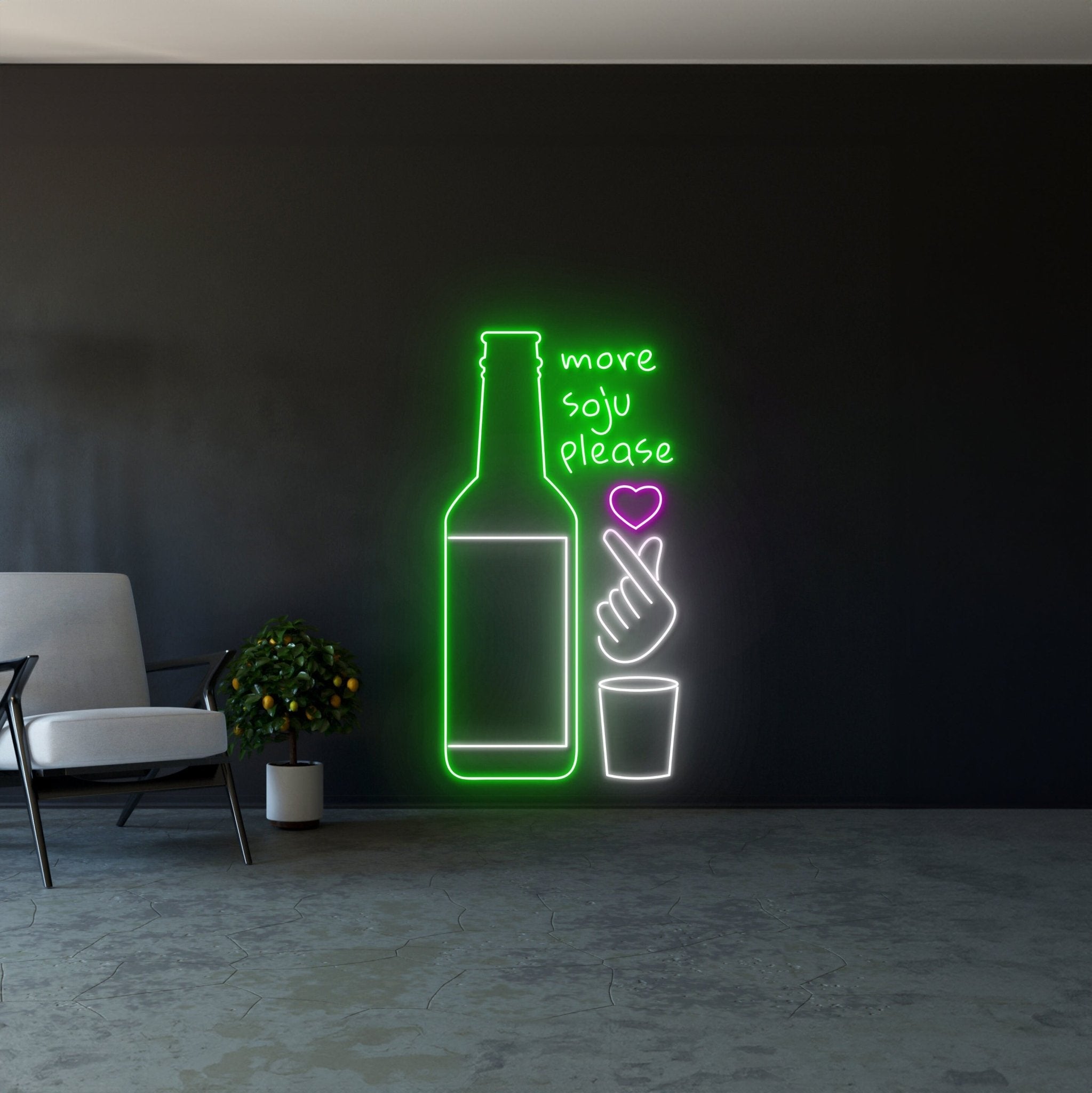 More Soju Please Neon Sign - Shineneon
