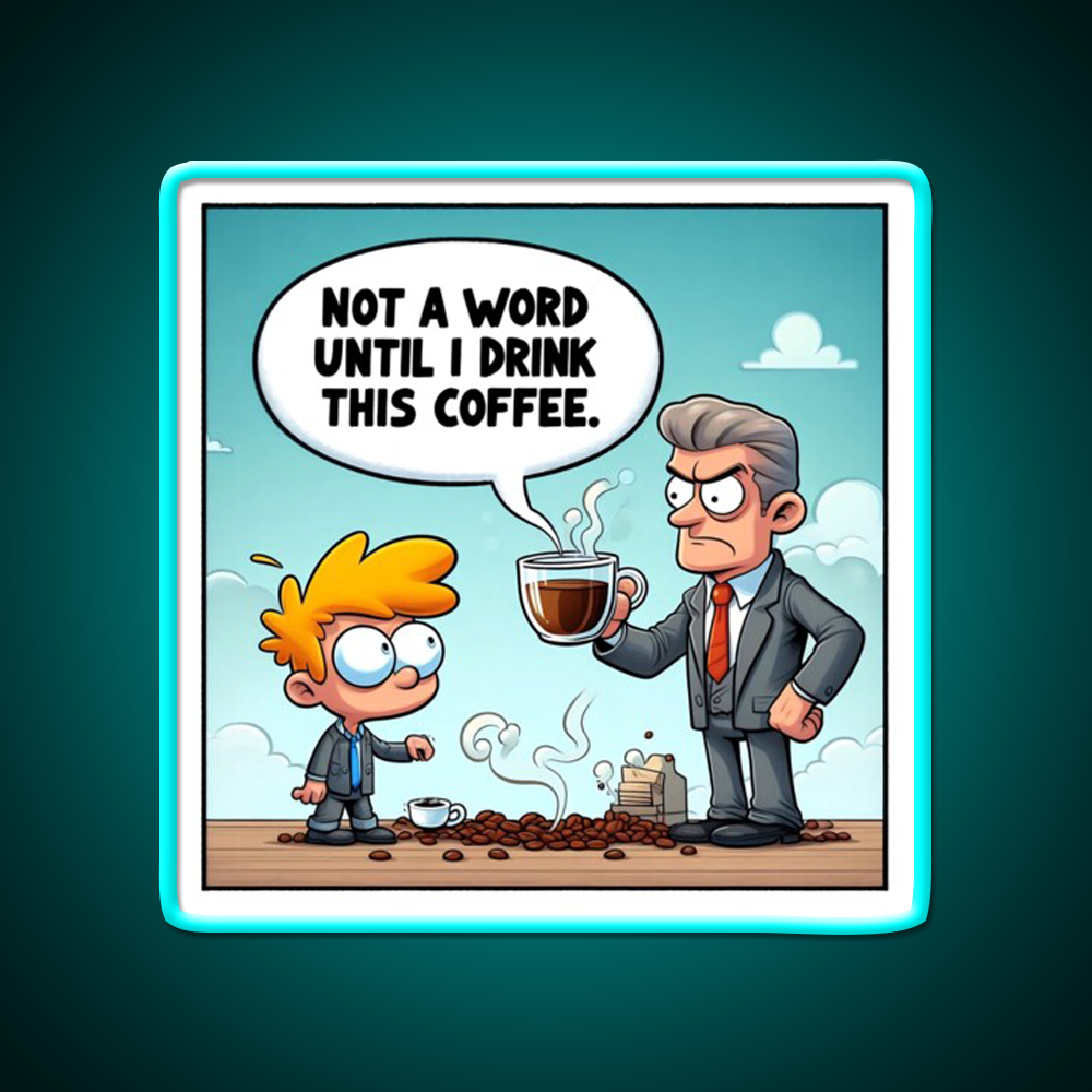 Morning Coffee Mood Cafe Led Neon Sign Espresso Bar Art Rgb Color