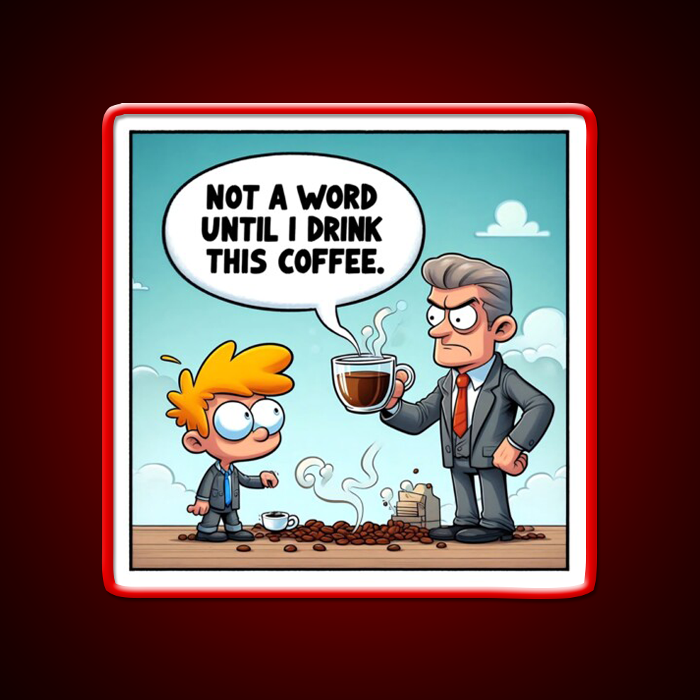 Morning Coffee Mood Cafe Led Neon Sign Espresso Bar Art Rgb Color