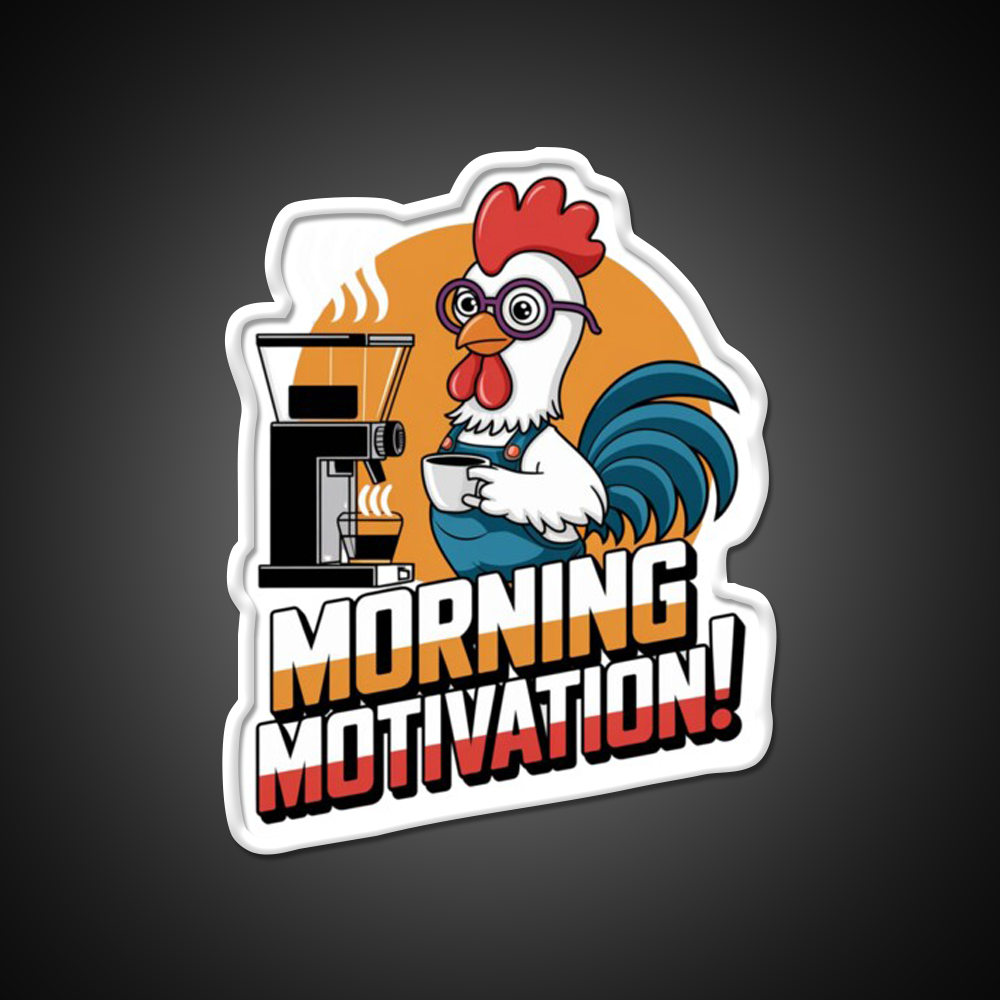 Morning Vibes Morning Cafe Led Neon Sign Espresso Bar Art Coffee Lover Rgb Color