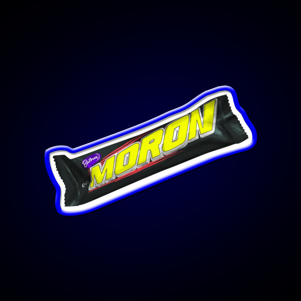 Moron Moro Chocolate Bar Man Cave Bar Led Neon Sign Rgb Color