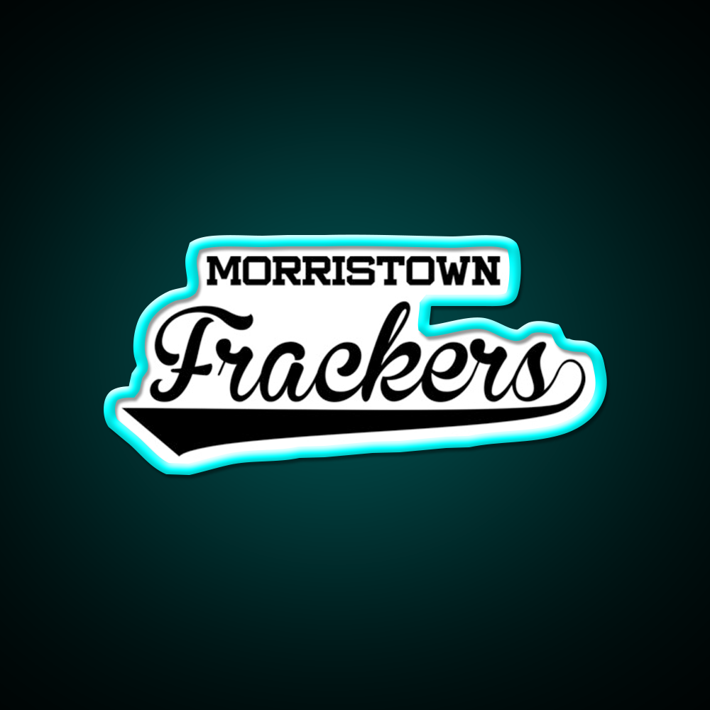 Morristown Frackers Brockmire Shirt Whiskey Drink Bar Led Neon Sign Rgb Color