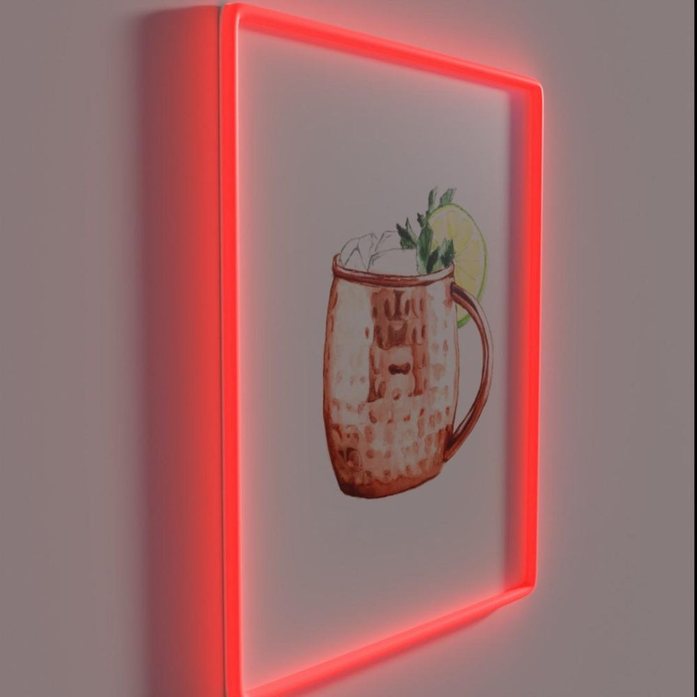 Moscow Mule Rgb Led Neon Sign - LED neon sign close-up detail