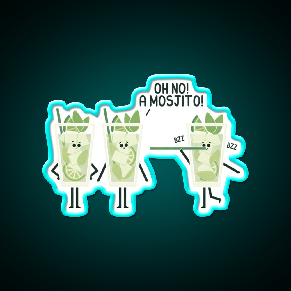 Mosjito Man Cave Bar Led Neon Sign Rgb Color