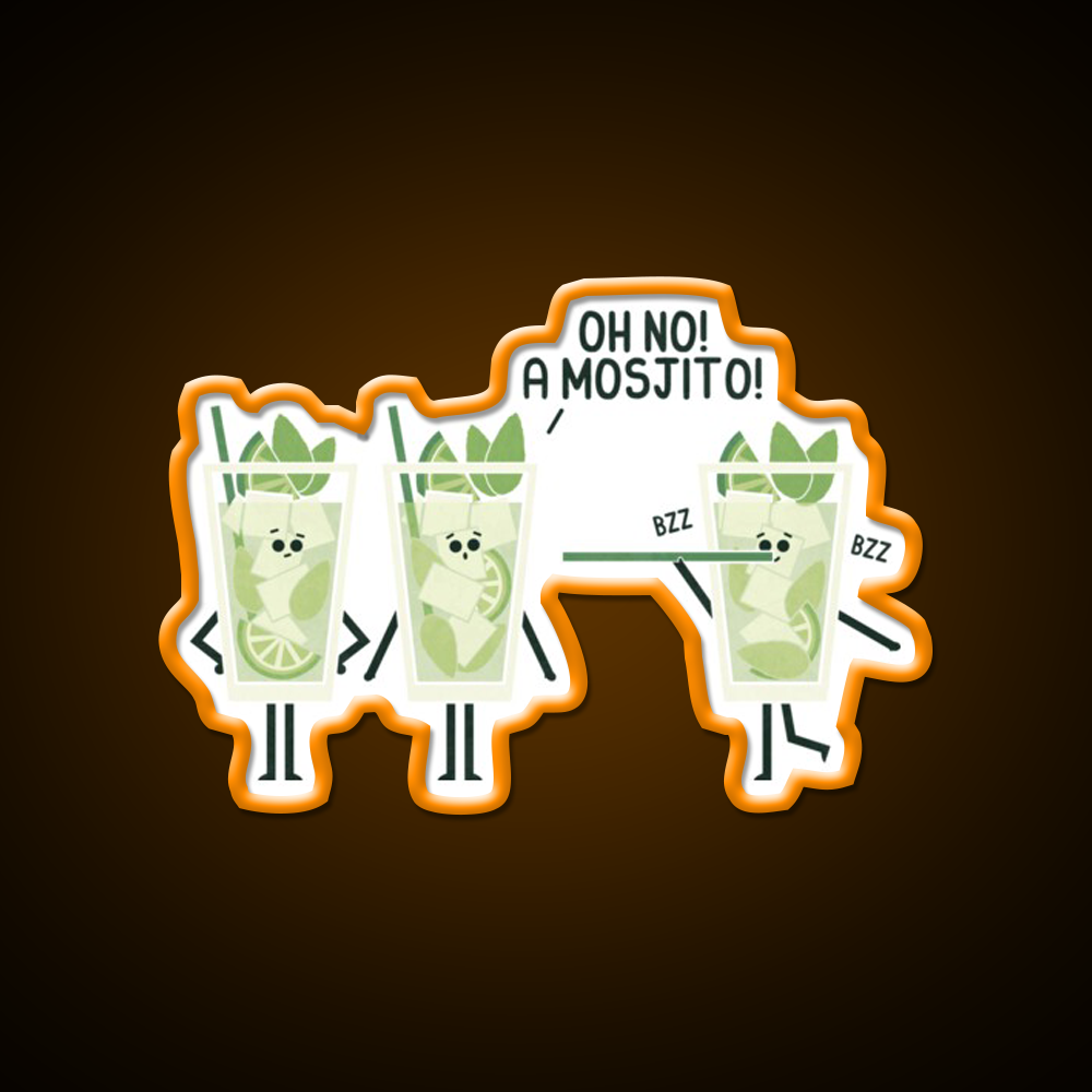 Mosjito Man Cave Bar Led Neon Sign Rgb Color