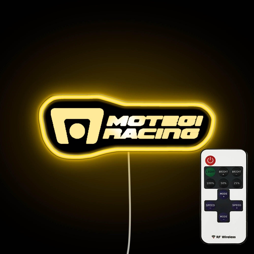Motegi Racing Logo Neon Sign - Custom LED neon sign front view