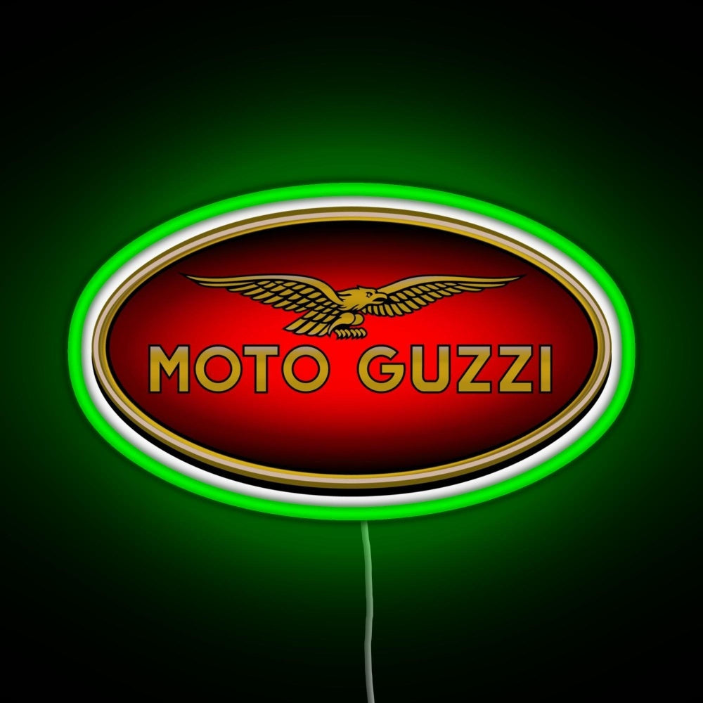 Moto Guzzi Logo Type 1 Colour Rgb Neon Sign - LED neon sign view 7