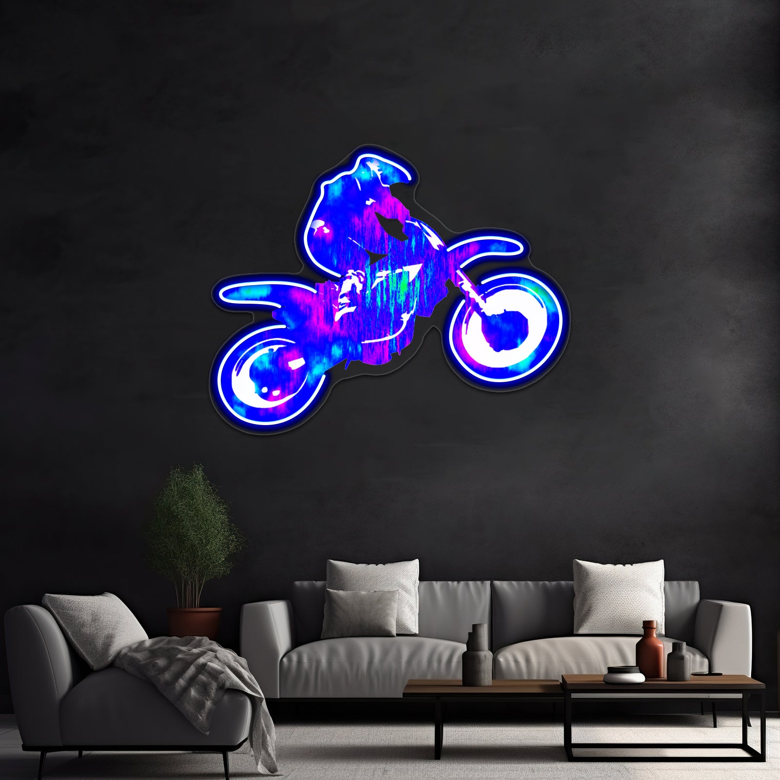 Motocross High Wall Artwork Neon Signs | Shineneon