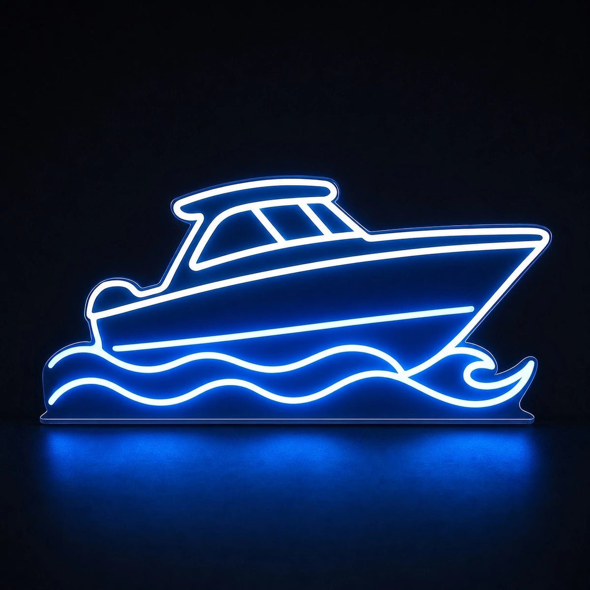 Motorboat On Waves LED Neon Sign - Shineneon