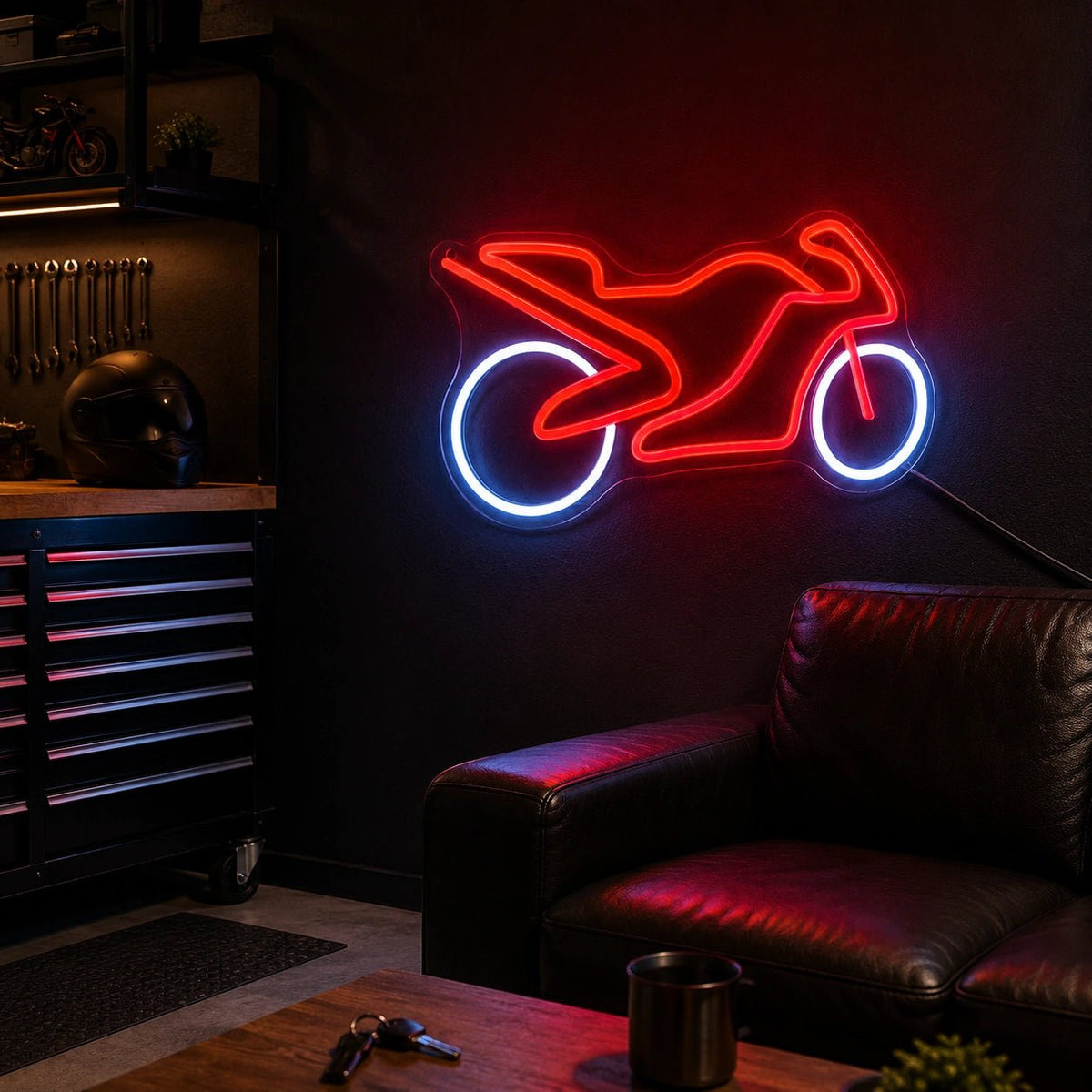 Motorcycle Garage LED Neon Sign - Shineneon
