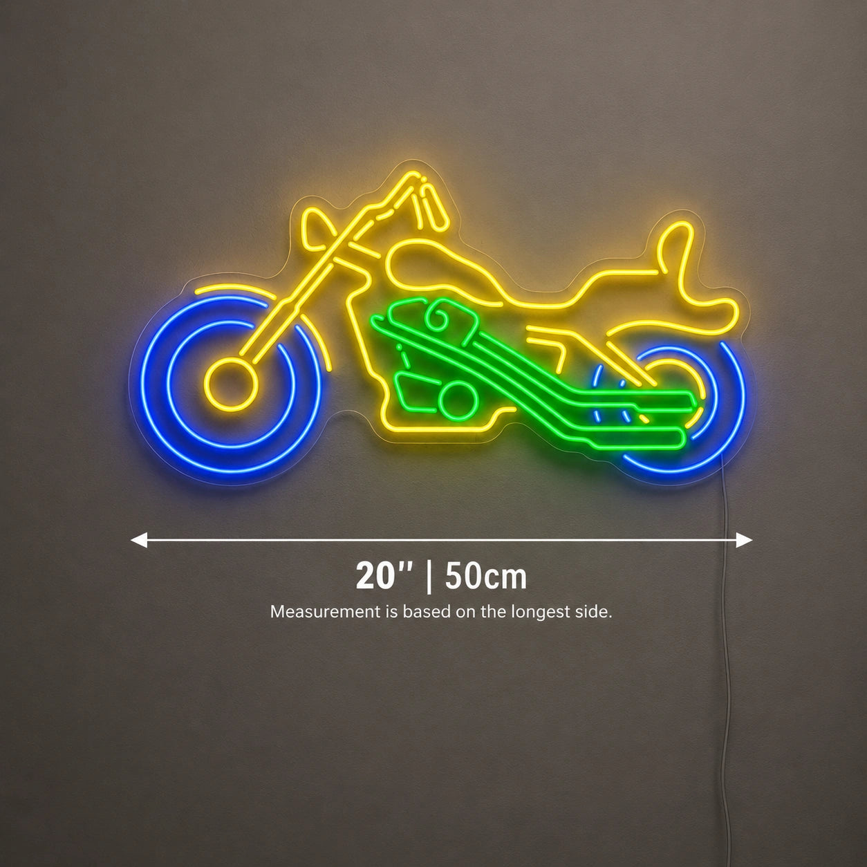 Motorcycle Lounge Neon Sign LED Neon Sign size image
