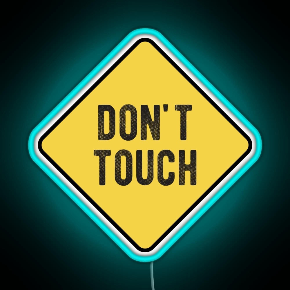 Motorcycle Or Biker Helmet Design Dont Touch Warning Rgb Neon Sign - LED neon sign view 5