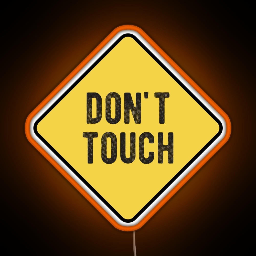 Motorcycle Or Biker Helmet Design Dont Touch Warning Rgb Neon Sign - LED neon sign view 6