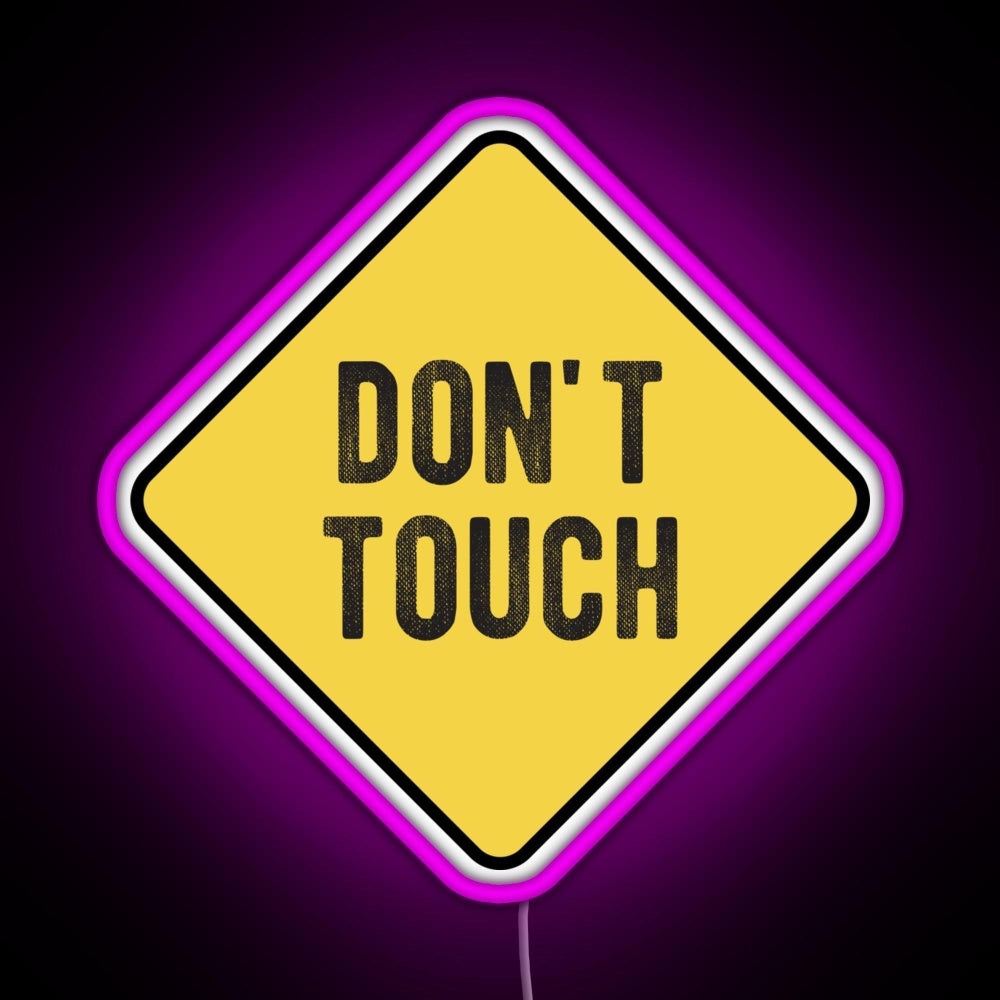 Motorcycle Or Biker Helmet Design Dont Touch Warning Rgb Neon Sign - LED neon sign view 8