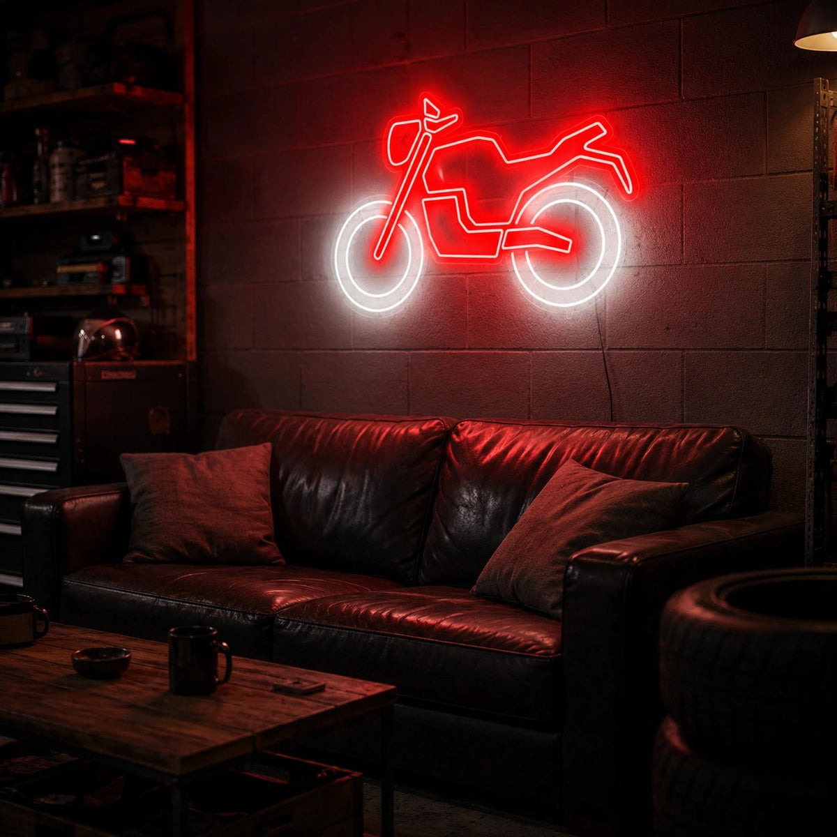 Motorcycle Outline LED Neon Sign - Shineneon