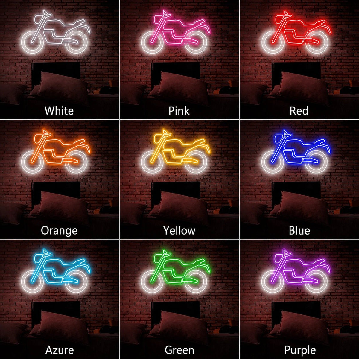 Motorcycle Outline LED Neon Sign - Shineneon