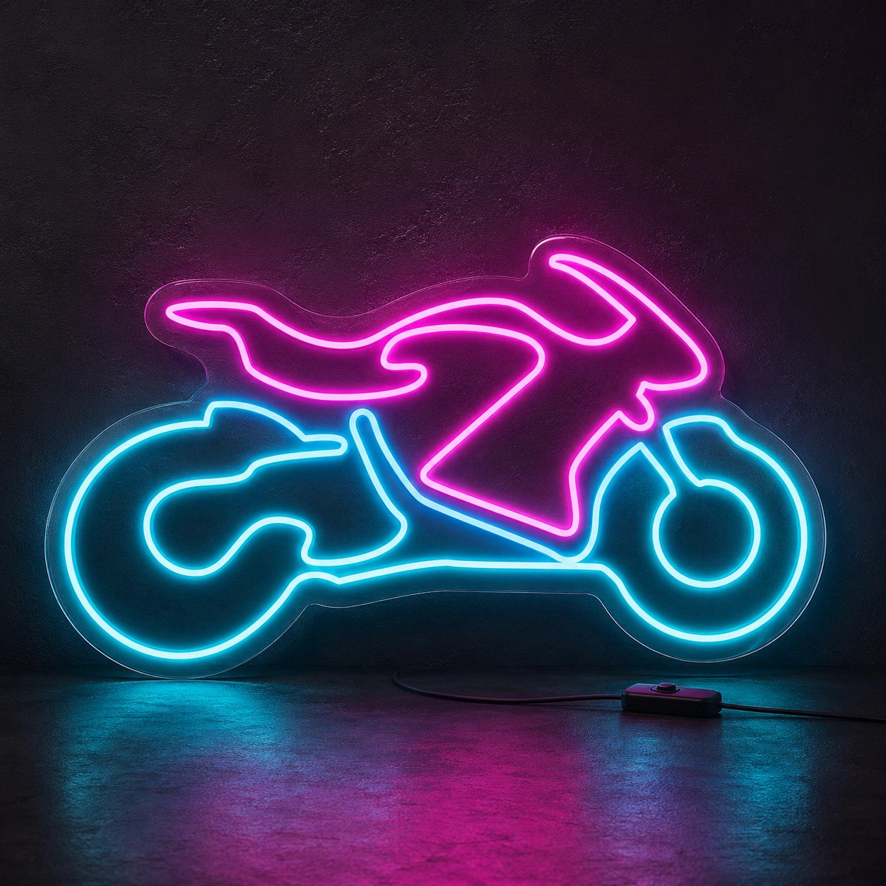 Motorcycle Outline Neon Sign LED Neon Sign high-converting product image