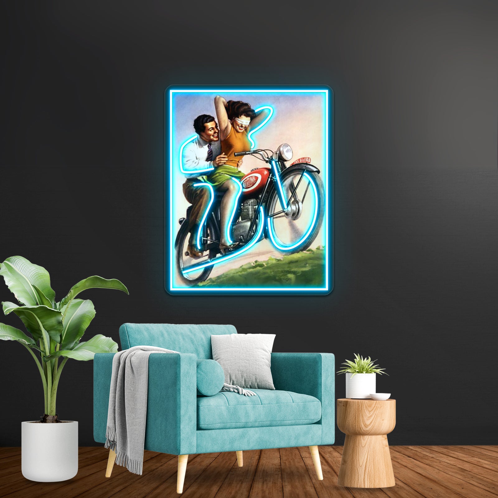 Motorcycle Thrill Ride Artwork Neon Sign Led | Shineneon