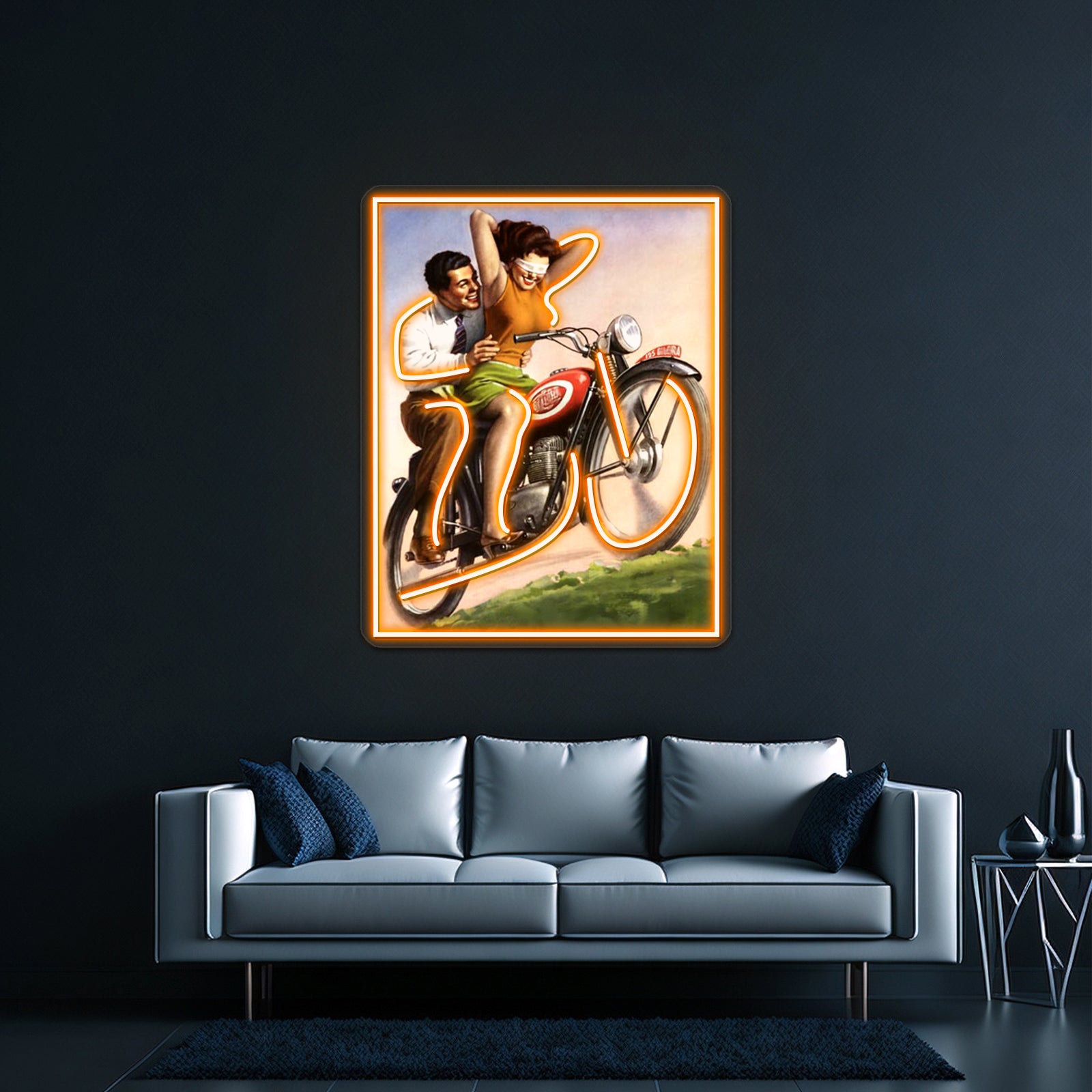 Motorcycle Thrill Ride Artwork Neon Sign Led | Shineneon