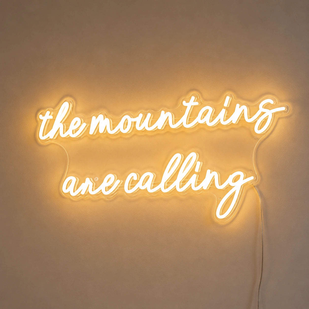 Mountain Cabin Quote Neon Sign LED Neon Sign main product image