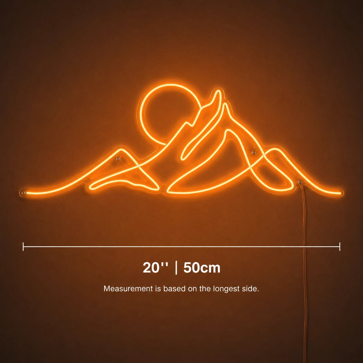 Mountain Lounge Line Neon Sign LED Neon Sign size image