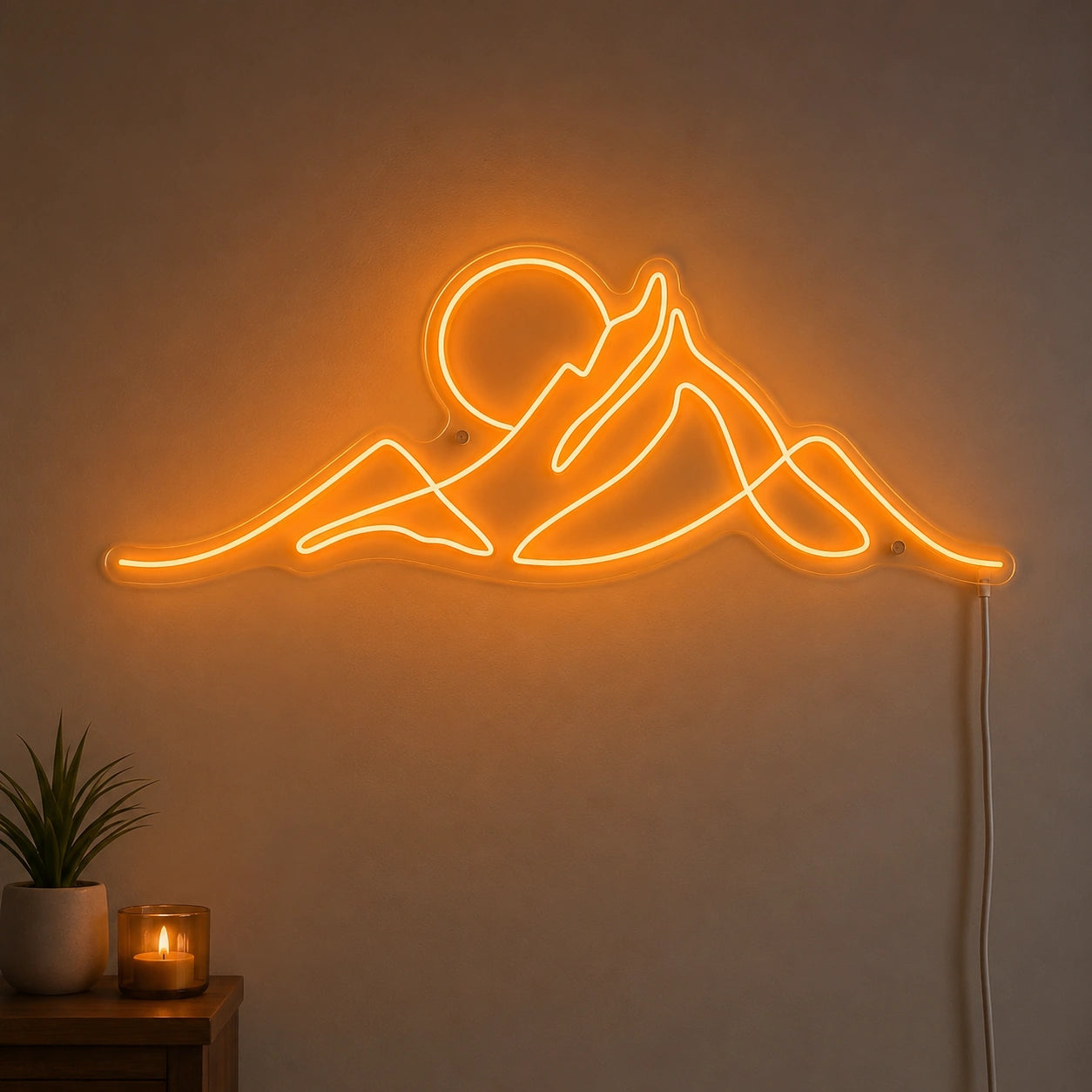 Mountain Lounge Line Neon Sign LED Neon Sign main product image