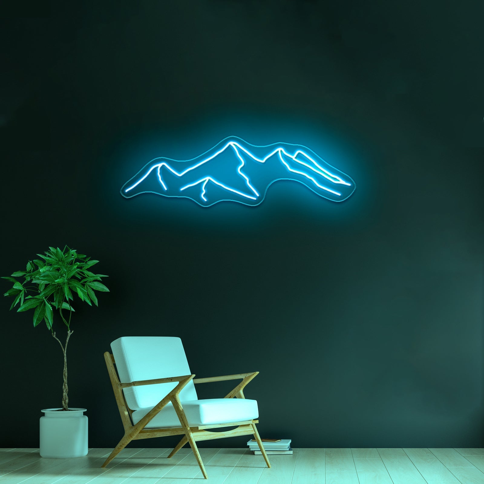 Mountain Neon Sign Pink Mountain Led Sign - Shineneon