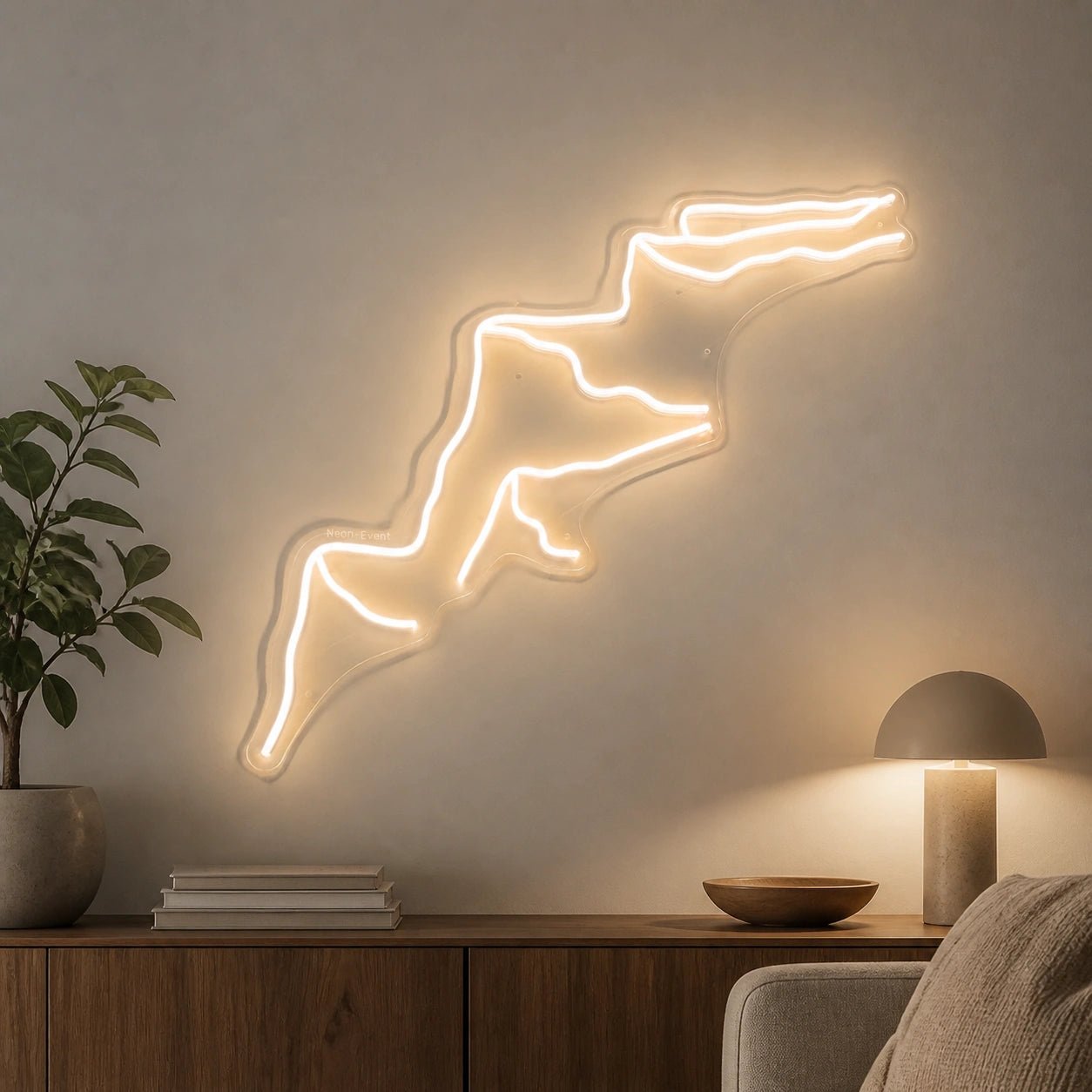 Mountain Ridge Vintage LED Neon Sign - Shineneon