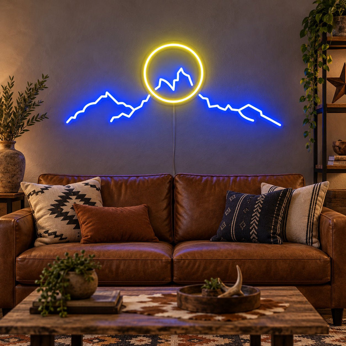 Mountain Sunrise Landscape LED Neon Sign - Shineneon