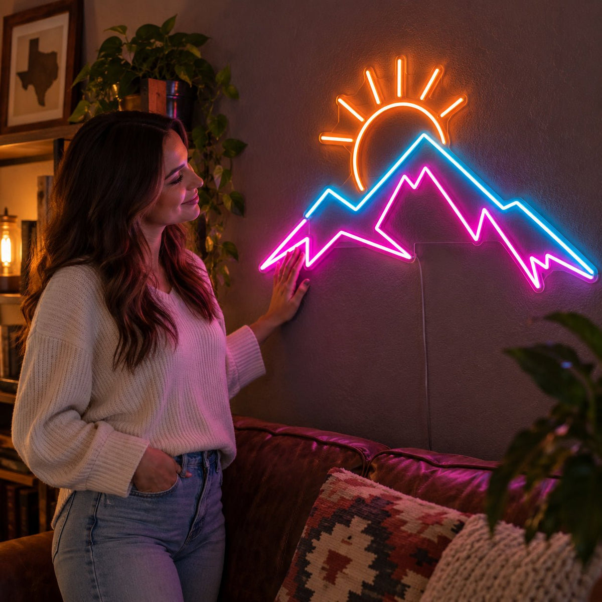 Mountain Sunrise LED Neon Sign - Shineneon