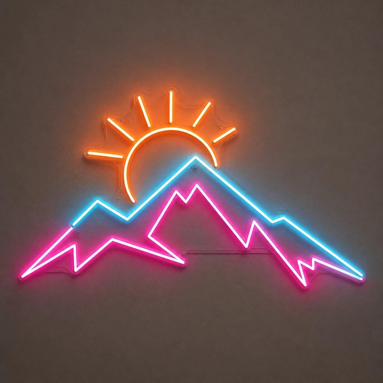 Mountain Sunrise Vintage LED Neon Sign - Shineneon