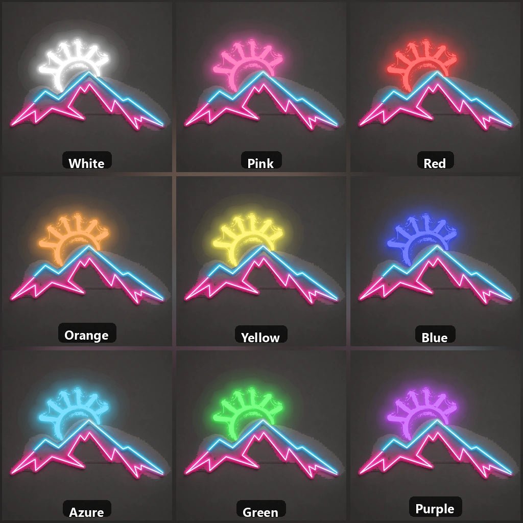 Mountain Sunrise Vintage LED Neon Sign - Shineneon