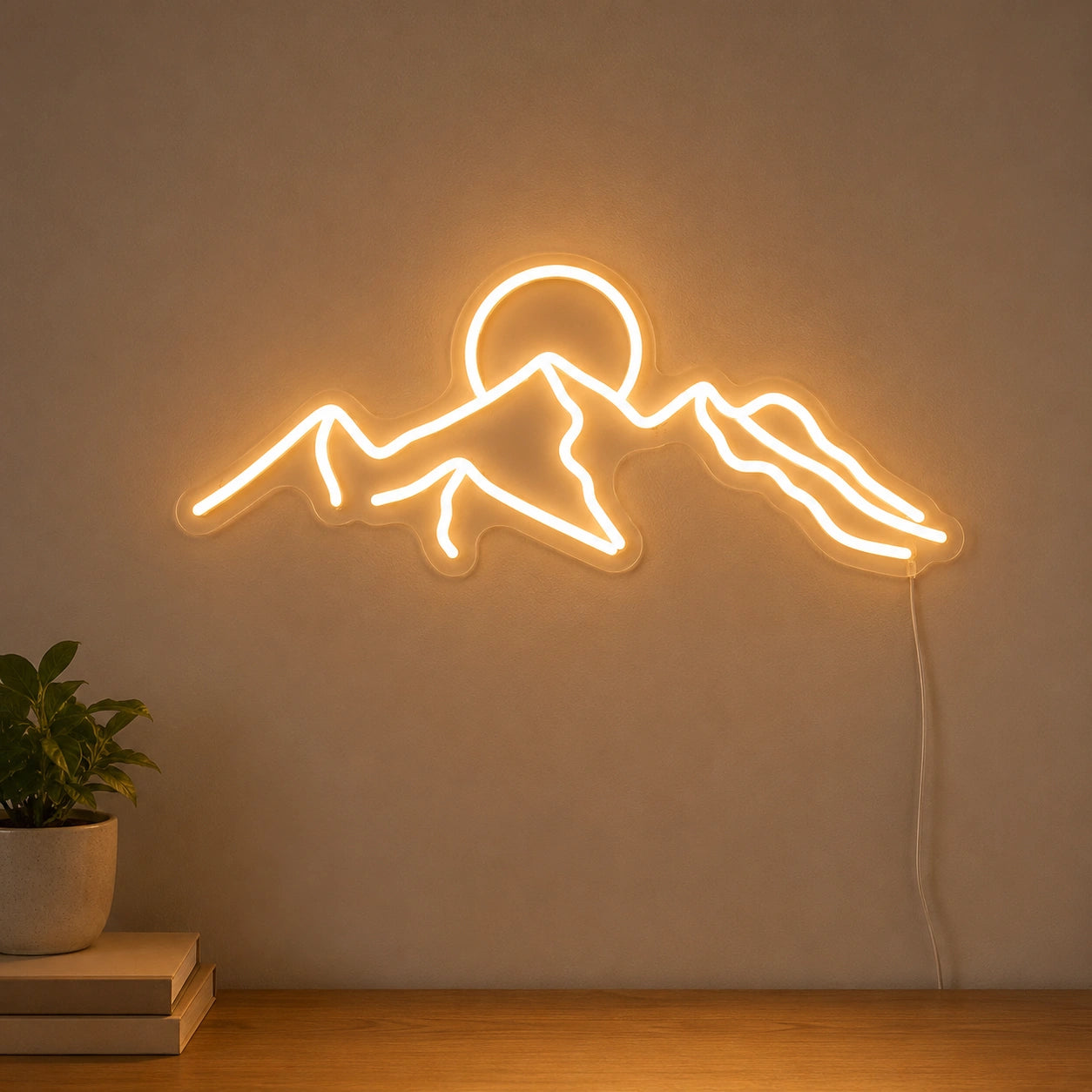 Mountain Sunrise Wall Neon Sign LED Neon Sign main product image
