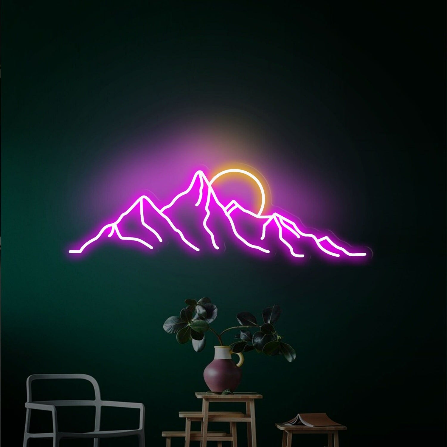Mountain Sunset Led Neon Sign | Shineneon