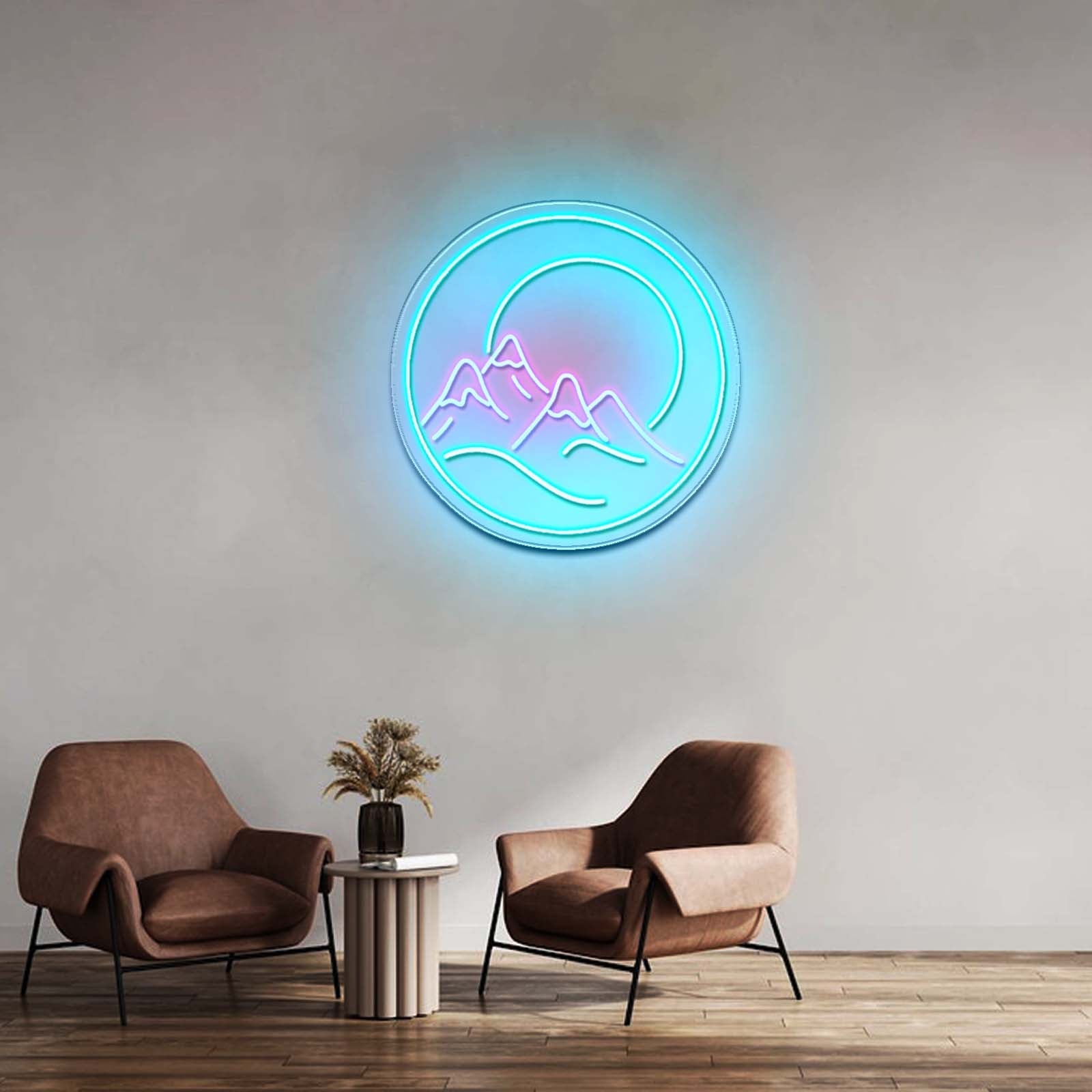 Mountain Sunset Led Signs For Bedroom - Shineneon